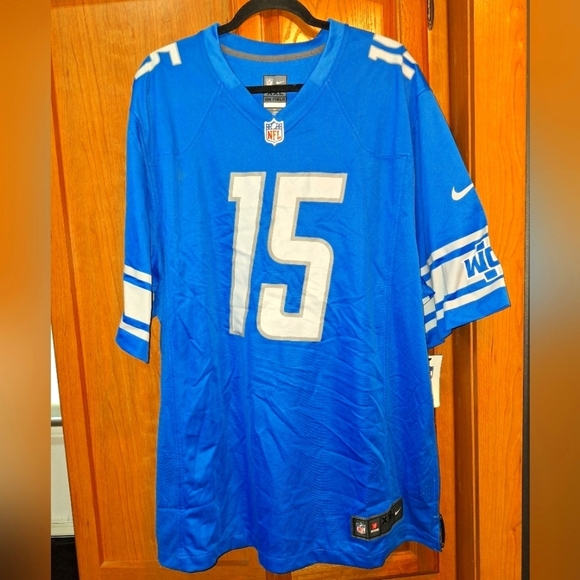 A Nike official NFL Detroit Lions #15 Davis jersey in a men's size 2XL.  NWT - Picture 1 of 8